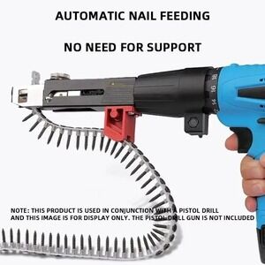 1 Set Chain Screw Gun Head Automatic Nail Gun Electric Batch Woodworking